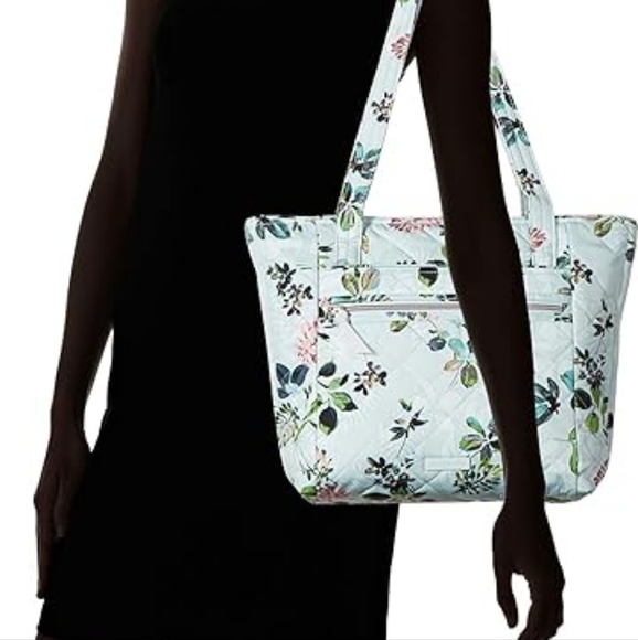 Vera Bradley "Seawater Blossoms" Tote - Picture 13 of 15